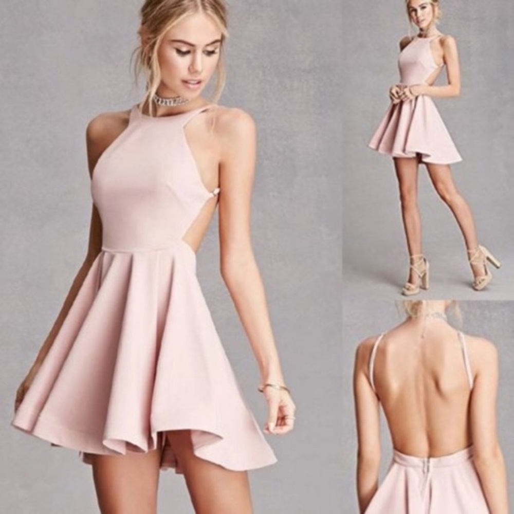 Selfie Leslie pink blush dress